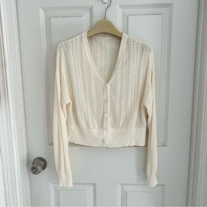 Lightweight Linen Blend Knit Cardigan